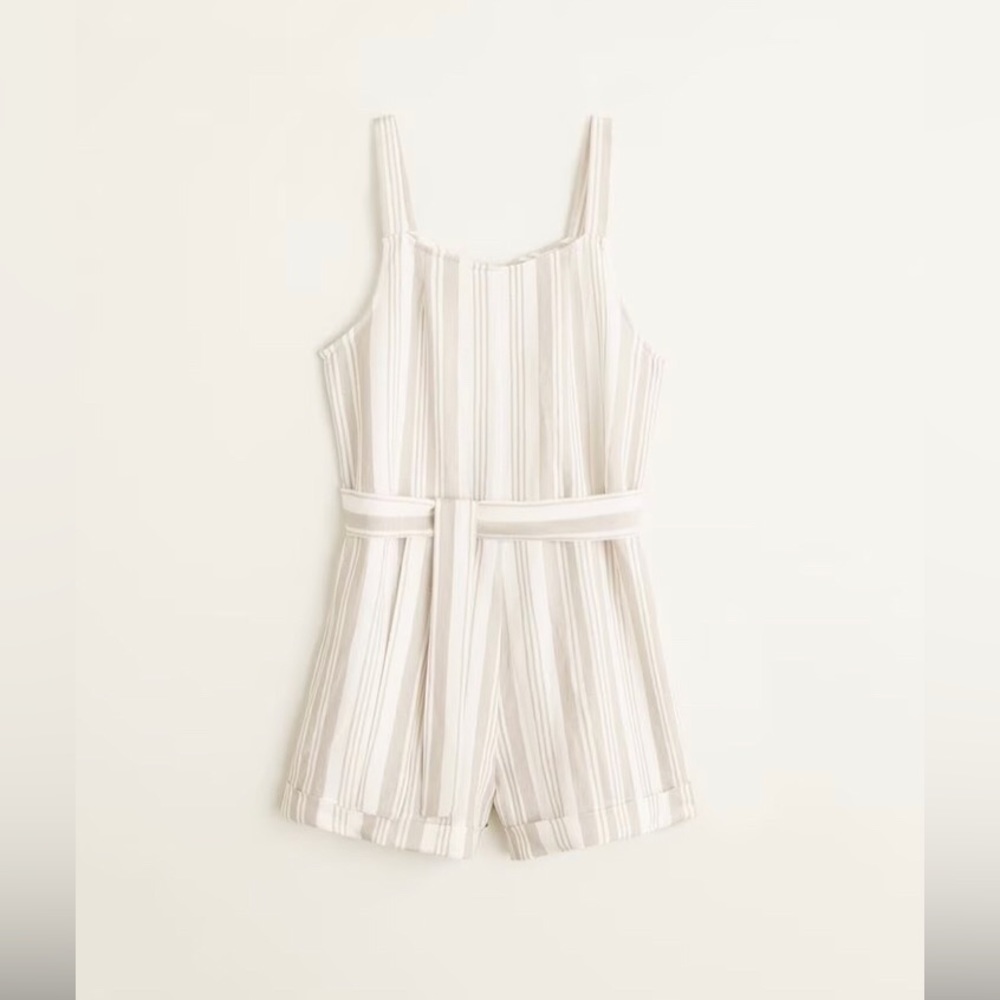 MANGO linen blend romper